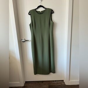 J.Crew Green Sleeveless Stealth Dress - Size 10